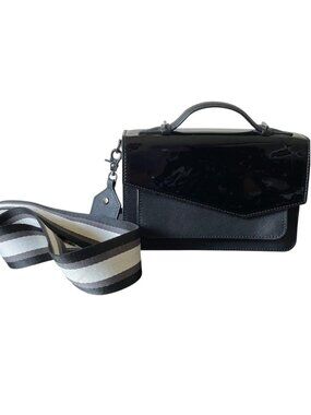 Botkier Cobble Hill Expander Leather Crossbody Bag - Black